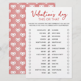 Valentinstag Dieses oder jenes Game Editable Spiel