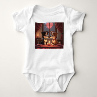 Valentinstag Dinner 4 2 Baby T-Shirt Strampler
