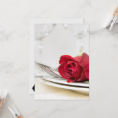 Valentinstag Dinner Party Einladung (Vorderseite/Rückseite Beispiel)