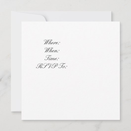 Valentinstag Dinner Party Einladung Rose Pedale (Rückseite)