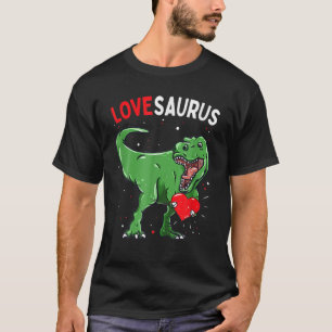 Valentinstag Dinosaur Lovesaurus T Rex Vday Boys T-Shirt