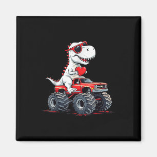 Valentinstag Dinosaur Monster LKW mit Herz B Magnet