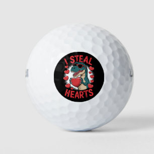 Valentinstag Dinosaurier Ich stehle Herzen Liebe T Golfball