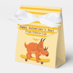 Valentinstag-Dinosaurier im Klassenzimmer lustig n Geschenkschachtel