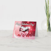 Valentinstag Disco Ball Card Karte (Vorderseite)
