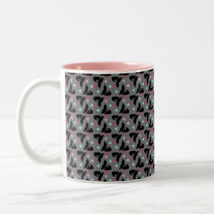 Valentinstag Ditsy Biene Geometrische Konfetti Zweifarbige Tasse
