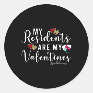 Valentinstag Doctor Nurse Gifts Runder Aufkleber