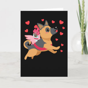 Valentinstag Dog German Shepherd Welppy Kids Boys Karte