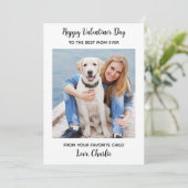 Valentinstag DOG MAMA Niedliches Personalisiertes Feiertagskarte (Stehend Vorderseite)