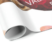 Valentinstag Dog Papier Geschenkpapier (Rolleneckpunkt)