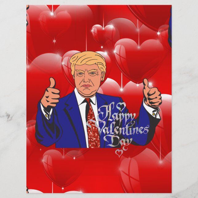 Valentinstag Donald Trump (Vorderseite)