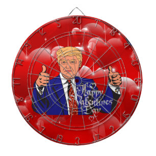 Valentinstag Donald Trump Dartscheibe