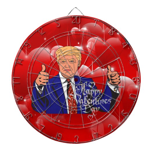 Valentinstag Donald Trump Dartscheibe (vorne)