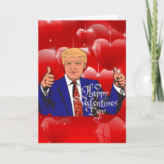 Valentinstag Donald Trump Feiertagskarte (Vorderseite)