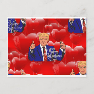 Valentinstag Donald Trump Feiertagspostkarte