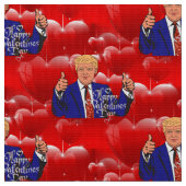 Valentinstag Donald Trumpf Stoff (Nahaufnahme)