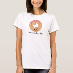 Valentinstag Donut und Zuckerguss Girl T-Shirt