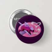 Valentinstag-Drache Button (Vorne & Hinten)