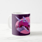 Valentinstag-Drache Kaffeetasse (Vorderseite Links)