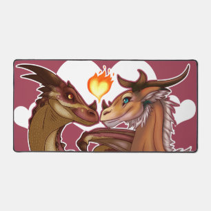 Valentinstag Drachen Schreibtischunterlage