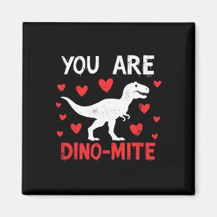 Valentinstag Du bist dino-mite lustiges Dinosaurie Magnet