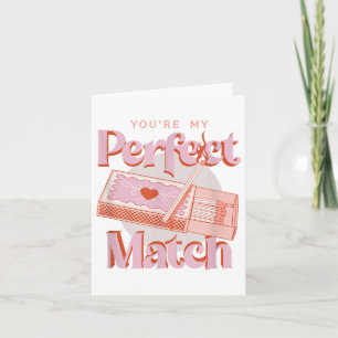 Valentinstag Du meine perfekte Match Spark Flamme Karte
