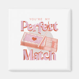 Valentinstag Du meine perfekte Match Spark Flamme Magnet