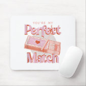 Valentinstag Du meine perfekte Match Spark Flamme Mousepad (Mit Mouse)