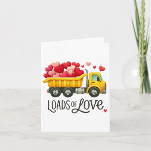 Valentinstag Dump LKW Lasten der Liebe Kleinkinder Karte