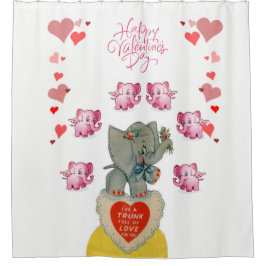 Valentinstag Duschvorhang