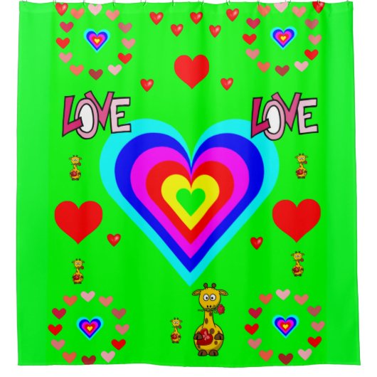 Valentinstag Duschvorhang (Vorderseite)