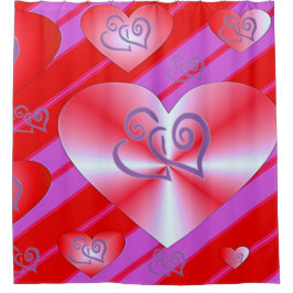 Valentinstag Duschvorhang