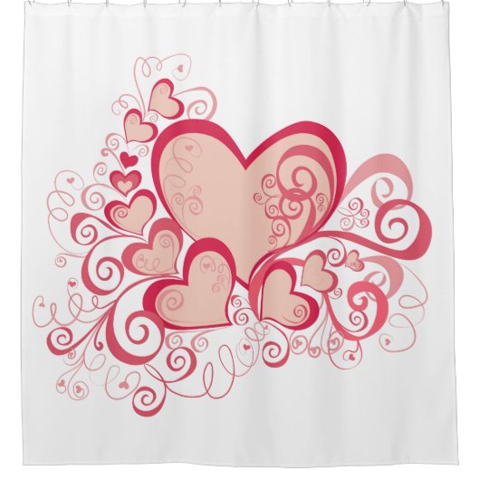 Valentinstag Duschvorhang (Vorderseite)