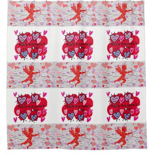 Valentinstag Duschvorhang (Vorderseite)