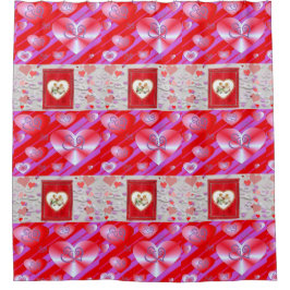 Valentinstag Duschvorhang