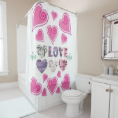 Valentinstag Duschvorhang (Beispiel)