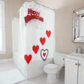 Valentinstag Duschvorhang (Beispiel)