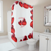 Valentinstag Duschvorhang - Crazy in Liebe (Beispiel)