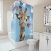 Valentinstag Duschvorhang Giraffe (Beispiel)