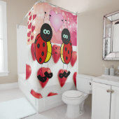 Valentinstag Duschvorhang, Ladybug Duschvorhang (Beispiel)