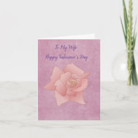 Valentinstag Ehefrau Rosa Rosenkarte