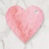 Valentinstag Einfach Modernes Wasserfarbenherz Ros Geschenkanhänger (Rückseite)