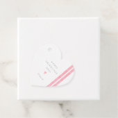 Valentinstag Einfach Modernes Wasserfarbenherz Ros Geschenkanhänger (Beispiel)