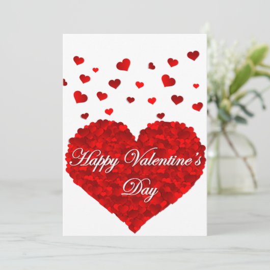 Valentinstag Einladung (Stehend Vorderseite)