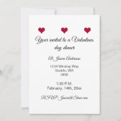 Valentinstag Einladung (Vorderseite)