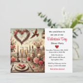 Valentinstag Einladung (Stehend Vorderseite)