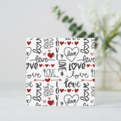 Valentinstag Einladung (Stehend Vorderseite)