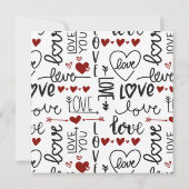 Valentinstag Einladung (Rückseite)