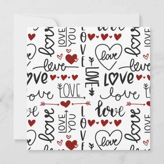 Valentinstag Einladung (Vorderseite)