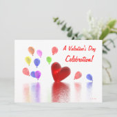 Valentinstag Einladung (Stehend Vorderseite)